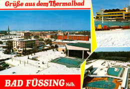 AK Bad Füssing Thermalbad Winter Schnee Schwimmbad Freibad Fiedler Niederbayern Ndb. Snow Deutschland Bayern Germany - Bad Füssing