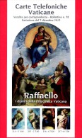 Nuovo - VATICANO - 2015 - Carte Telefoniche Vatic. - Bollettino Ufficiale N. 78 - Raffaello - I Dipinti Della Pinacoteca - Cartas & Documentos