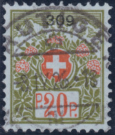 Heimat BE FRUTIGEN 1926-04-03 Auf Portofreiheit Gr#309 20Rp Zu#10 Nur 200 Marken Abg. - Vrijstelling Van Portkosten