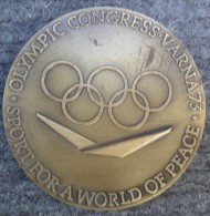 MEDAL OLIMPIC CONGRESS VARNA 73 SPORT FOR A WORLD OF PEACE - Apparel, Souvenirs & Other