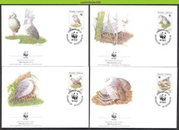 Nbx241fb WWF FAUNA VOGELS KAGU BIRDS VÖGEL AVES OISEAUX NOUVELLE CALEDONIE 1998  FDC´S - FDC