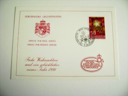 Fürstentum Liechtenstein  OFFICIAL PHILATELIC SERVICE FRANCOBOLLI - Brieven En Documenten