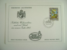 Fürstentum Liechtenstein  OFFICIAL PHILATELIC  VADUZ   SERVICE FRANCOBOLLI  POST   STAMPS - Briefe U. Dokumente