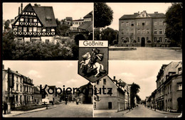 ÄLTERE POSTKARTE GÖSSNITZ THÜRINGEN FACHWERK Wappen Gößnitz AK Ansichtskarte Postcard Cpa - Goessnitz
