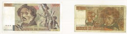 FRANCIA - FRANCE - 100 FRANCHI  - ANNO 1990 - DELACROIX - # 802658 J.168 - IN OMAGGIO IL 10 FRANCHI - Andere & Zonder Classificatie