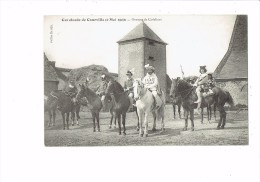 28 - Courville - Cavalcade 2 Mai 1909 - Groupe De Cavaliers Animation Hommes Costumes Chevaux Pellier édit. Cheval Tour - Courville