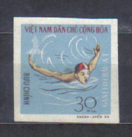 North Vietnam Mi 464B GANEFO Sport  Swimming Imperforated  1966 MNH / No Gum , As Issued / - Schwimmen