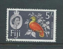 Fiji 1962 QEII 5 Shilling Orange Dove Bird Definitive FU - Fiji (...-1970)