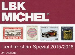 MICHEL Liechtenstein Spezial Briefmarken Katalog LBK 2015/2016 Neu 39F Vorphilatelie Ganzsachen Flugpost Catalogue Of FL - Art
