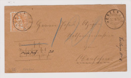 Heimat BE GERZENSEE 1875-03-20 NN-Brief Nach Oberhofen Mit 20 Rp. Orange Sitzende Helv. - Brieven En Documenten