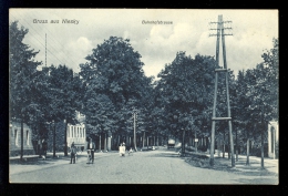 Gruss Aus Niesky Bahnhofstrasse / Postcard Circulated - Niesky