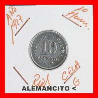 ALEMANIA -  IMPERIO  -  DEUTSCHES REICH -  10-Pfn: AÑO 1917-G - 10 Pfennig