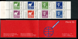 Norway 1978 - Stamp Exhibition "Norwex 80" - Complete Booklet (containing 8 Stamps) - Postzegelboekjes