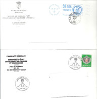 MONACO -- MONTE CARLO -- 2 Enveloppes ( Jour D´Emission MONACO OETP 12 VII 2005 & 50ans 1960/2010 Centre Scientifique ) - Poststempel - Freistempel
