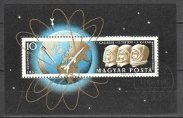 Hungary 1962 Mi Block 33A Canceled SPACE - Andere & Zonder Classificatie