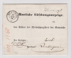 Heimat BE Heimiswyl 1864-04-23 Schreibschrift-O BOM>Konolfingen - Covers & Documents