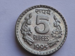 INDE  5 RUPEES 1995  KM 154.1 - NOIDA  -  TRANCHE SECURITE - Inde
