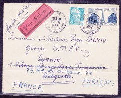 France Timbres Sur Lettre - Lettres & Documents