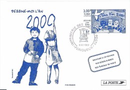 FRANCE : Entier Postal Dessine-moi L'An 2000 Oblitéré Imprimerie Des Timbres-Poste Périgueux - Other & Unclassified