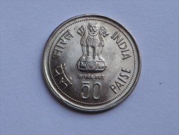 INDE  50 PAISA 1985 INDIRA GANDHI BOMBAY     UNC SPL - India