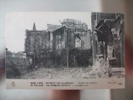Carte Postale Lassigny Ruines  Retraite Des Allemands Non Circulée - Lassigny