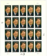 ANNO 2005 - OMAGGIO A RONALD REAGAN - 40° PRESIDENTE DEGLI STATI UNITI D'AMERICA - PLATE POSITION NUMBER 4 - - Sheets