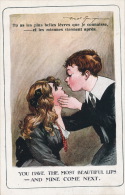 ENFANTS - Jolie Carte Fantaisie Enfants "Tu As Les Plus Belles Lèvres Que Je Connaisse...." Signée FRED SPURGIN - Spurgin, Fred