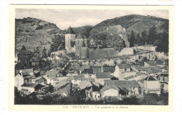 CPA Chateldon Vue Générale Et Le Château63 Puy De Dôme - Chateldon