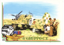 Macchi 202 Folgore  -  81 Squadriglia 6 Gruppo CT   -  Art Carte Postale Par Tony Jackson - 1939-1945: 2nd War