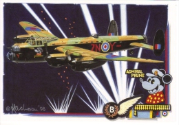 Lancaster Mk I Bomber 'Admiral Prune'  -  106 Sqn RAF   -  Art Carte Postale Par Tony Jackson - 1939-1945: 2nd War