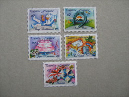 1989   POLYNESIE  P 338/342 * *     MESSAGES PERSONNELS - Ungebraucht