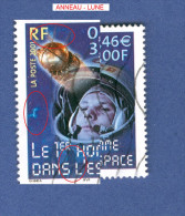 2001 N° 3425 LE 1 ER HOMME DANS L ESPACE   OBLITÉRÉ YVERT 0.60 € - Usados