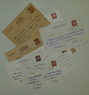 ENTIER POSTAUX ( LOT DE 8 PIECES ) OBLITERATION OCCUPATION ALLEMANDE - Collections & Lots: Stationery & PAP