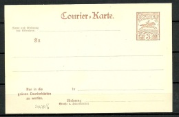 Deutschland Privatpost Ca 1880/90 Stadtpost BARMEN - ELBERFELD Ganzsache Unbenutzt - Privatpost