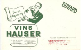 Buvard HAUSER Vins HAUSER Bu Et Approuvé - Liquor & Beer