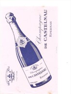 Buvard CASTELNAU Champagne De CASTELNAU Epernay - Liqueur & Bière