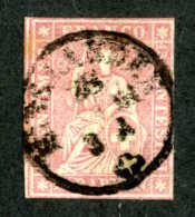 7912 - Swiss 1856  Michel #15 IIBym (o) Zu.#24G  ( Cat. 55.€ ) - Oblitérés