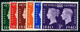 GB 1940 KING GEORGE VI STAMP CENTENARY SET (6) SG 479-484 MI 215-20 SC 252-257 IV 227-232 - Nuovi