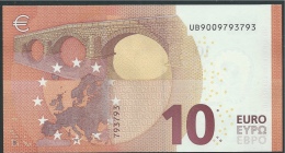 FRANCE  10 EURO  UB U001 B3   DRAGHI   UNC - 10 Euro