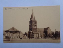 Réf: 85-12.                   HAELEN    L'Eglise Et Le Monument Du T. C. B. - Halen