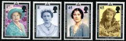 GB 2002 SET OF 4 QUEEN ELIZABETH THE QUEEN MOTHER SG 2280-83 MI 2008-11 SC 2044-47 IV 2327A-D - Neufs