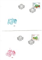 Years 2005 -  Tractors, Set Of 3 FDC's - FDC