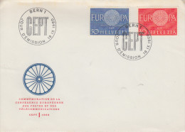 Enveloppe  1er  Jour   SUISSE   Paire   EUROPA  1960 - 1960