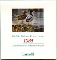 Canada (1985) - Conservation Des Habitats Fauniques - Permis De Chasse - (Ne Peut Servir Affranchissement) (JS) - Plaatfouten En Curiosa