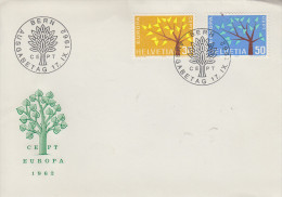 Enveloppe  FDC  1er  Jour   SUISSE   Paire   EUROPA    1962 - 1962