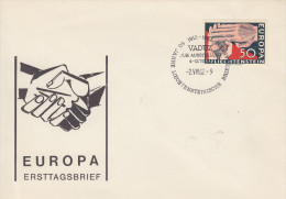 Enveloppe  FDC  1er  Jour   LIECHTENSTEIN   EUROPA    1962 - 1962