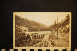 CPA 03, ENVIRONS DE VICHY CUSSET LE VIADUC ET LE TUNNEL DES MALAVAUX TRAIN RAILROAD - Vichy