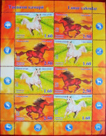 Tajikistan  2014    Horses  Year Of The Horse  Lunar Calendar M/S  MNH - Tadjikistan