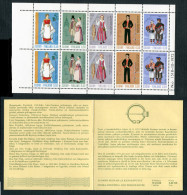 Finland 1972 - Folk Costumes - Block Of 10 Stamps In Booklet - Carnets