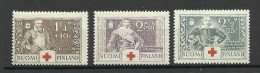 FINLAND FINNLAND 1934 Michel 184 - 186 Kriegshelden * - Neufs